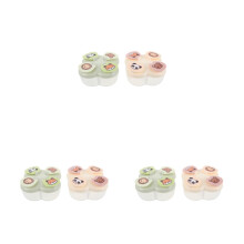 6Pcs Compact PP Formula Dispenser Box for Baby Food Storage Travel Use