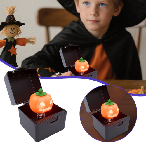 Μουσικό κουτί για το Halloween με αναδυόμενη κολοκύθα, κινούμενο τρομακτικό 2