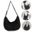 Black Canvas Shoulder Bag for Work and Travel 1 Pc 6