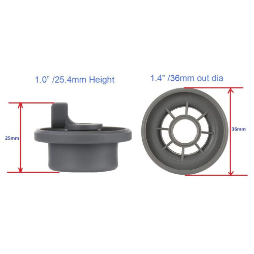 Convenient Replacement Wheel Dishwasher Rollers Plastic Texture Dishwasher Wheels Suitable for Various Dishwasher Models 2