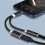 Διπλή λειτουργία USB C και προσαρμογέας φόρτισης τύπου C σε ακουστικά 3,5 mm και 2