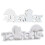Silikoneforme Efterårsforme Epoxyharpiksforme Bogstaver med pindsvin Støbeforme Plasterforme 4