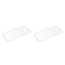 2St Duurzaam Rvs Droogrek Oven- En Grillrek Zilverkleurig