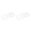 2Pièces Grille Friture Acier Sûr Four Réutilisable Argenté 1