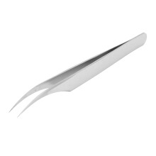 High Precision Stainless Steel Curved Eyelash Extension Tweezer 12.6cm