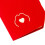 1Pack Red 3D Up Model Greeting Card for Baptism 2
