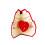 1Pack Red 3D Up Model Greeting Card for Baptism 4
