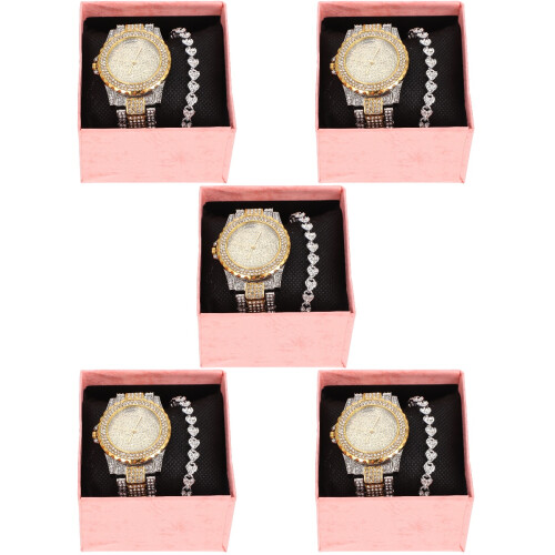 5Sets Kids Assorted and Bracelet Set with Precise Movement