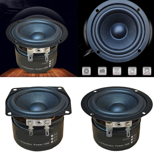 Συμπαγή ηχεία Subwoofer 2,5 ιντσών 15W4Ohm με κόρνα για οικιακούς ενισχυτές που προσφέρουν 1