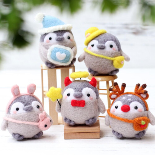 felting kit penguin Style 3 2