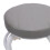 Gray Portable Low Rolling Stool with 4-Wheel Swivel and PU 4
