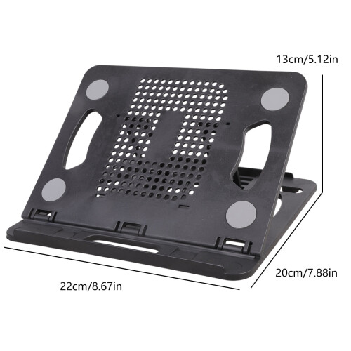 Adjustable Computer Stand Foldable Laptop Bracket Ergonomic for Desk Computer Stand with 360 Degree Rotating Base 2