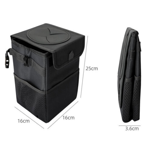 Collapsible Portable Car Trash Bin Waterproof Design Ideal for Vehicles 1
