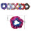 Conjunto de 5 scrunchies tie-dye para meninas e mulheres 3