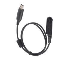 Conecte seu rádio diretamente à porta USB do PC ou laptop com o cabo de programação. Cabo USB com anel magnético anti-interferência,