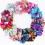 Conjunto de 5 scrunchies tie-dye para meninas e mulheres 5