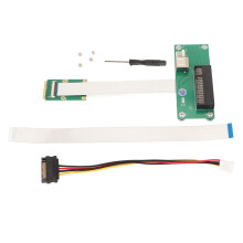 Adaptor vertical cu interfață NGFF M-Key la PCI-E1X, suportă transfer de date de mare viteză USB 2.0 și nu necesită drivere software