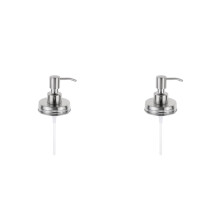 1Pompe À Lotion Métal Argenté Inoxydable Résistant Pour Distributeur