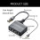 100Mbps Networking Splitter Ethernet Splitter with USB Power, Compatible for Various Ethernet Cable Heat Resistance 3