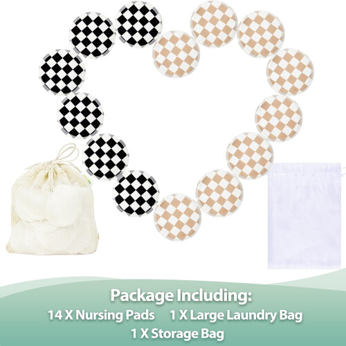 Nursing Breast Pads Washable Reusable 14 Pack 1
