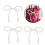 Pearl Bowknot Cake Ornament White 12 pcs 7