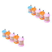 10pcs Toothpick Holder Dispenser House Shape Automatic Picktooth Box Storage Container For Kitchen Random Color