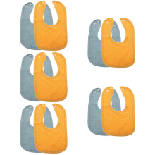 10Pièces Bavoirs Coton Absorbant Bavoirs Maison Colorés