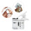 General Smartphone Microscope Attachments with LED Pocket Size Magnifier Glass Adjustable LED illuminates for Study 3