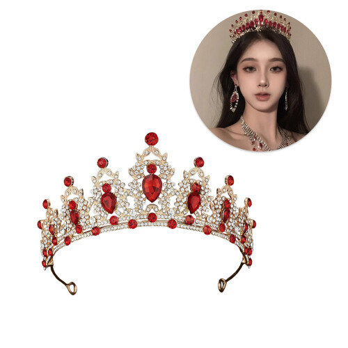 Tiara de Coroa de Princesa com Strass 1