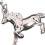 Μπρελόκ Fine Craft Horse με σύμβολο τύχης για καθημερινή μεταφορά, τσάντα μόδας, 7
