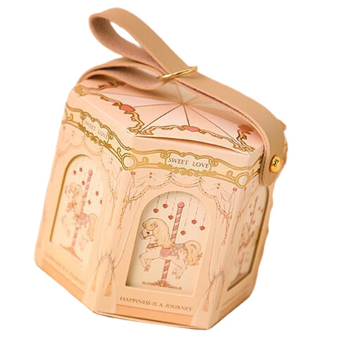 Multifunctionele feestdoos Cardstock-constructie-Champagne