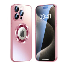 SiGN Magnetische iPhone 17 Pro Max Hülle mit Objektivabdeckung und Logo-Optik - Pink