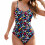 Women's Vintage One Piece Swimsuit Ruched 2