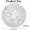Gold Foil Glitter Placemats Round 33cm 16Pcs 6