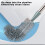 Toilet Brush with Plastic Bristles, Long Handle, Compact 7
