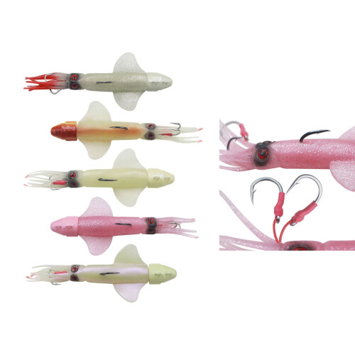 Oktopus-Schleppköder, Oktopus-Tintenfisch-Schleppköder, Angelköder aus Weichplastik, Angelzubehör 1