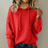 Damen-Kapuzenpullover mit langen Ärmeln, Herbst/Winter, weich 7