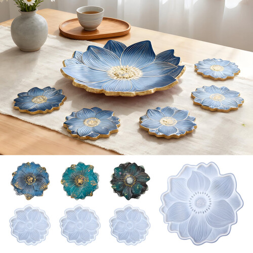 Grade Silicone Baking Mould Set Flower Designs For Party Desserts Multipurpose Use 1