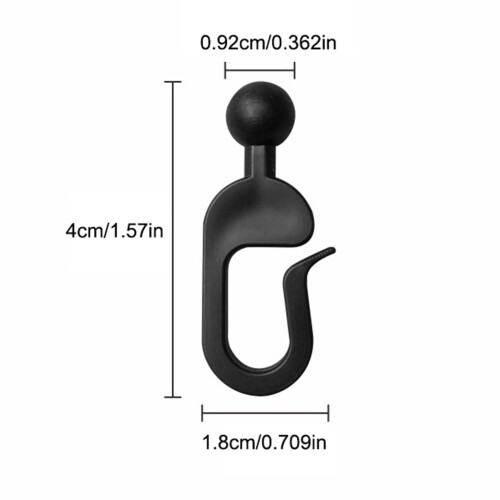 Plastic Hooks For Gazebo Curtains - Black Track Hooks Rustproof Multipurpose Gliding 1