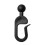 Plastic Hooks For Gazebo Curtains - Black Track Hooks Rustproof Multipurpose Gliding 3