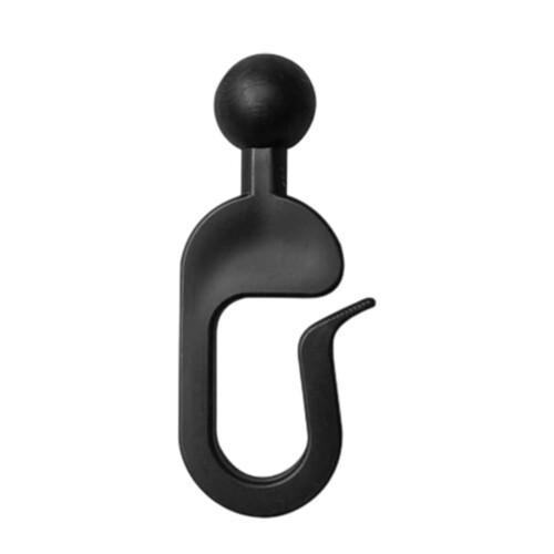 Plastic Hooks For Gazebo Curtains - Black Track Hooks Rustproof Multipurpose Gliding 2