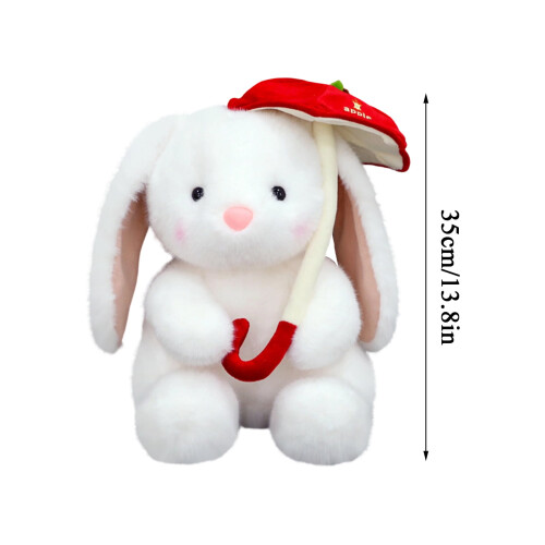 Peluche lapin avec parapluie, 35 cm 1