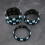 Σετ 3 τεμαχίων/ρυθμιζόμενα γοτθικά βραχιόλια χειρός πανκ γοητεία τετράγωνα 5