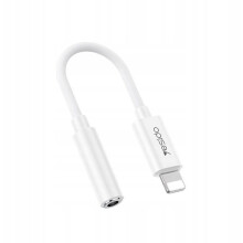 Yesido Lightning-auf-3,5-mm-AUX-Audioadapter (weiblich), 30 cm - Weiß