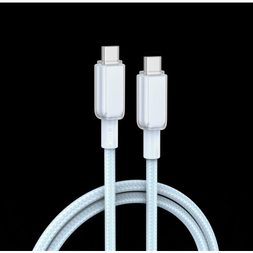 SiGN USB-C-zu-USB-C-Kabel 60 W, 1 m - Blau