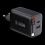 SiGN GaN Fast Charger USB-C/USB-A 40W with extendable USB-C cable - Black 1
