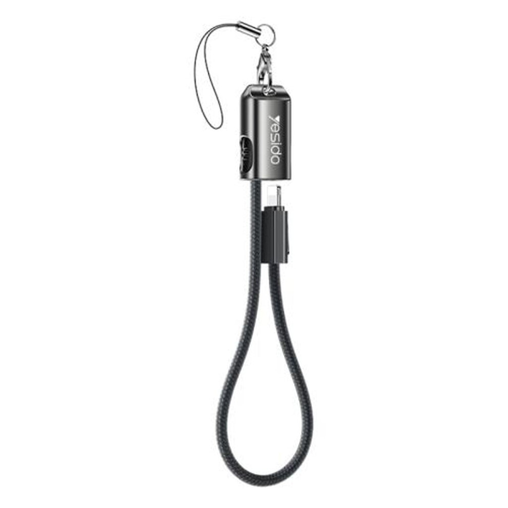 Yesido Usb-C To Lightning Fast Charging Data Cable 27W, 20Cm - Black 6942314407370