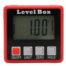 Digitale hoekmeter met achtergrondverlichting, zeer nauwkeurige magnetische gradenboog, automatisch draaiend scherm, sterke magneet, eenvoudige