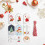 Christmas Gift Tags Paper Hanging Labels with String 50pcs 6