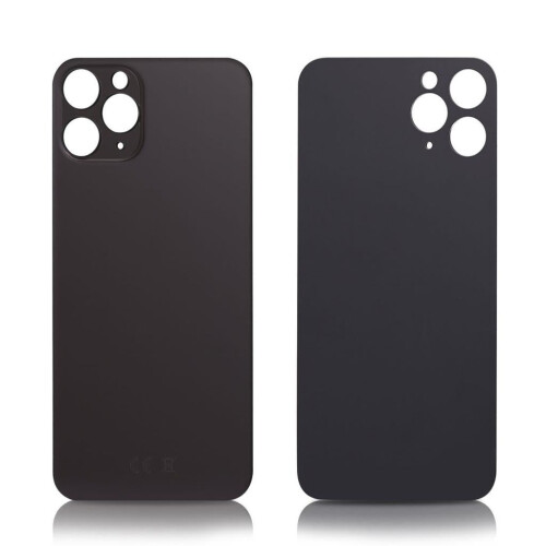 iPhone 11 Pro Max Rückseitenglas ohne Logo, hohe Qualität, Space Grau